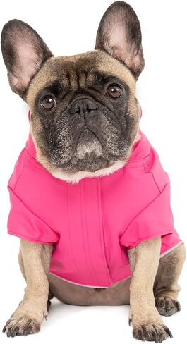 Canada Pooch Torrential Tracker Dog Rain Jacket - Easy On, Adjustable Full Body Coverage, Waterproof, Functional Pockets, Reflective Trim Rain Coat for Dogs, Great for Dogs in Kuwait