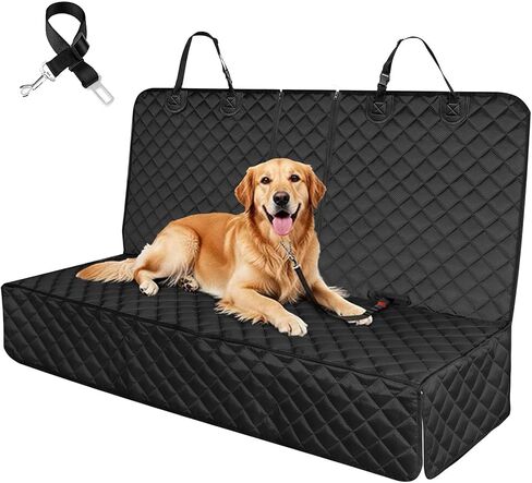 Ataqus Dog Car Seat Covers，100% Waterproof Pet Seat Cover，Scratch Proof, Heavy Duty and Nonslip Pet Bench Seat Cover,Capable for Cars, Trucks & SUVs in Kuwait