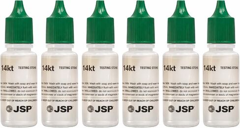 Duhaas 14K Gold Testing Solution Purity Determiner Jewelry Scrap Precious Metal 6 Bottles in Kuwait