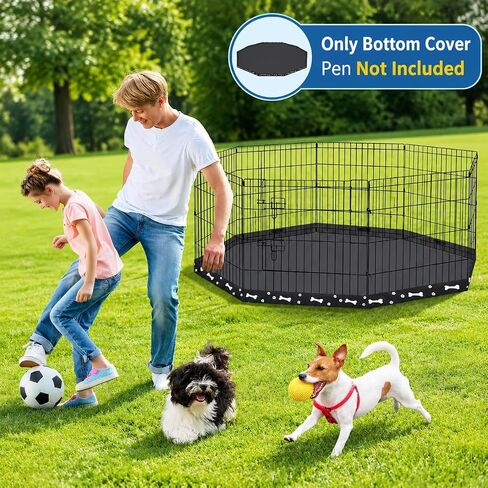 Dog Playpen Bottom Pad Cover, 600D Waterproof Oxford for 8 Panel 24 in Pens in Kuwait