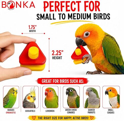 Bonka Bird Toys 3505 Pk6 Huge Nuts and Bolts Colorful Enticing Large Screw Interactive Foot Beak Throw Parrot Cockatoo Amazon African Grey Macaw Hyacinth in Kuwait