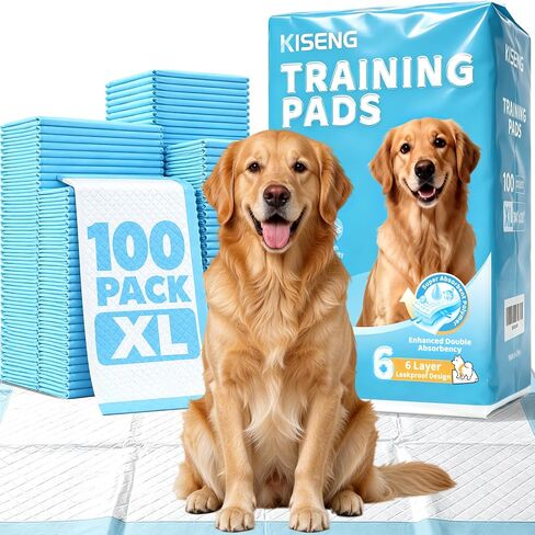 100 Count Dog Pee Pads 34" x 28", Super Absorbent Leak-Proof Training Pads in Saudi Arabia