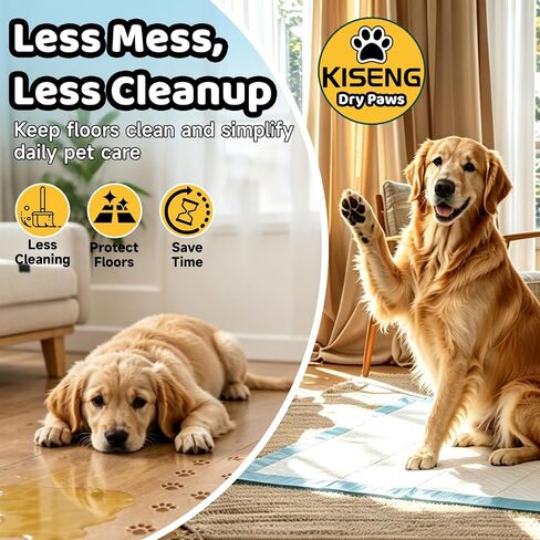 100 Count Dog Pee Pads 34" x 28", Super Absorbent Leak-Proof Training Pads in Saudi Arabia