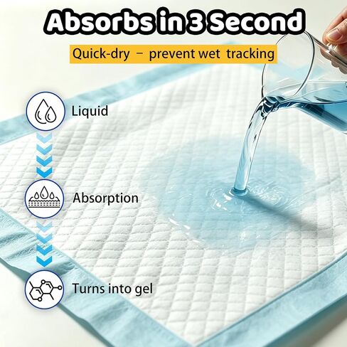 100 Count Dog Pee Pads 34" x 28", Super Absorbent Leak-Proof Training Pads in Saudi Arabia