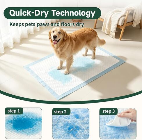 50-Pack 34" x 28" Dog Pee Pads, 6-Layer Leak-Proof Puppy Pads in Saudi Arabia
