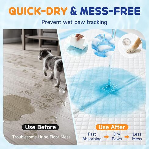 Extra Large Dog Pee Pads 100 Pack, Puppy Pads, Extra Absorbent, 34x28 in in Saudi Arabia