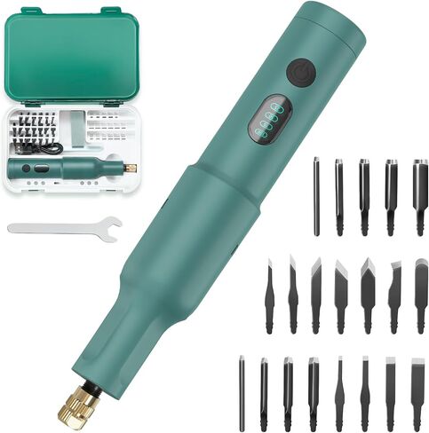 Wood Carving Tools Electric - Precision Engraving Knife Set Perfect for Beginners, and Sculptors, Premium Woodworking Carving Tools Versatile Electric Sculpting Kit for Hobbyists and Artists in Kuwait