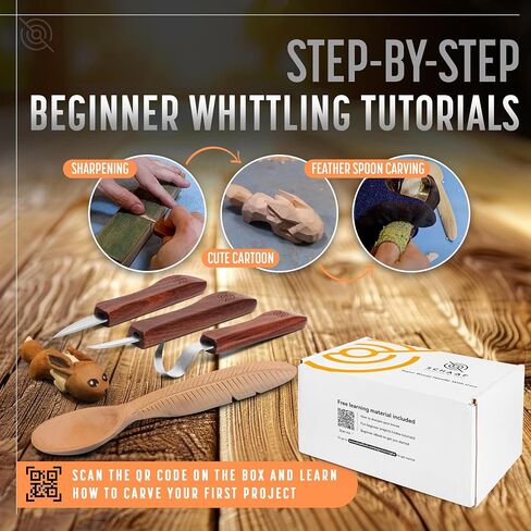 Schaaf Tools 3-pc Beginner Wood Carving Kit for Whittling and Spoon Carving in Saudi Arabia