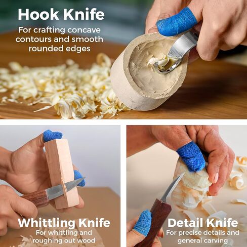Schaaf Tools 3-pc Beginner Wood Carving Kit for Whittling and Spoon Carving in Saudi Arabia