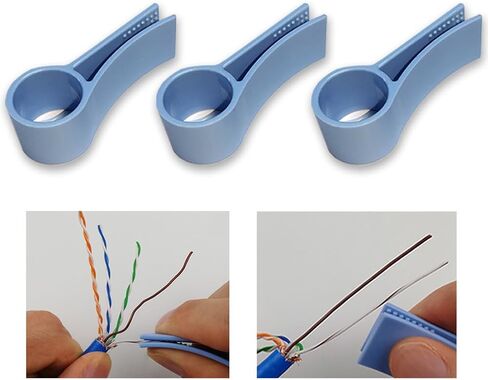 أداة فك كابل الشبكة، مكواة فرد الأسلاك الهندسية لأسلاك CAT5/CAT5e/CAT6/CAT7، أدوات فصل زوج الأسلاك بسرعة وسهولة (3) in Kuwait