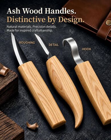 SHOWPIN Wood Carving Kit for Beginners: Whittling, Detail & Spoon Carving in Kuwait