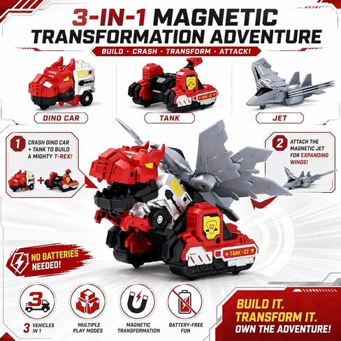 Dimoarch Collision Transforming Dinosaur Car Toys in Kuwait