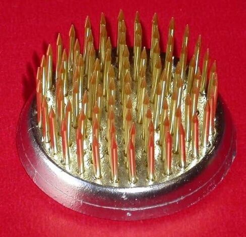 JapanBargain 2297, Japanese Ikebana Kenzan Flower Frog for Flower Arrangements Brass Floral Arranging Pin Needle Holder, Made in Japan, 2-7/8 inch Diameter in Kuwait