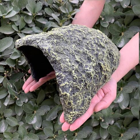 Extra Large Reptile Hide Resin Snake Hideout for Ball Pythons Amphibians Hides and Caves Simulation Rock Reptile Habitat Hidden for Habitat Lizard Leopard Gecko Bearded Dragon in Kuwait