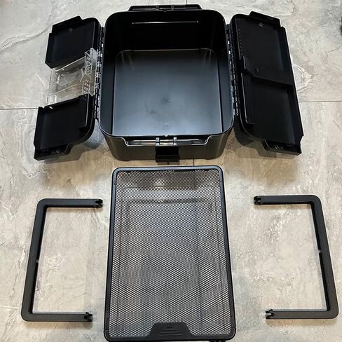 Portable Reptile Cage Carrier Tank with Handle Reptile Transport Container Terrarium Box Habitat Cage Pet Houses for Turtle, Gecko, Bearded Dragon, Lizard, Frog, Snake, Spider in Kuwait