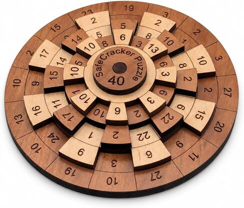 Creative Crafthouse Safecracker 40 - Laser Engraved Math Puzzle for Teens - Handmade in the USA in Kuwait