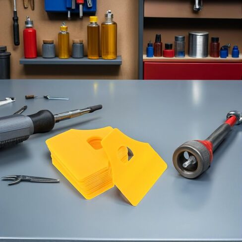 ABOOFAN 15pcs Yellow Plastic Car Film Squeegee with Holes in Kuwait
