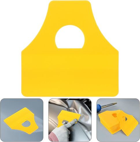 ABOOFAN 15pcs Yellow Plastic Car Film Squeegee with Holes in Kuwait
