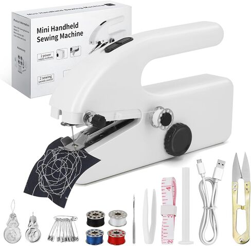 Handheld Sewing Machine, Dual Speed Portable Stitch for Beginners in Saudi Arabia