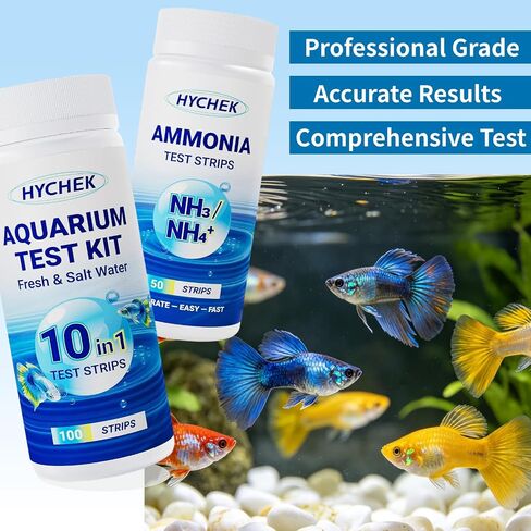 12 in 1 Accurate Aquarium Test Kit, Fresh and Salt Water Test Strips in Kuwait