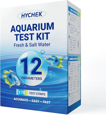 12 in 1 Accurate Aquarium Test Kit, Fresh and Salt Water Test Strips in Kuwait