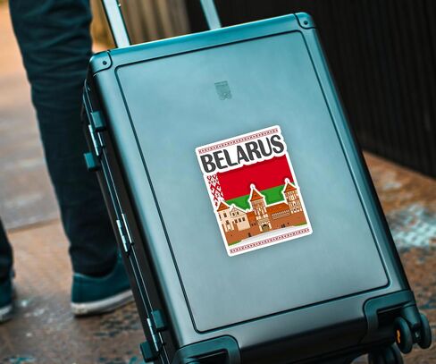 Belarus Souvenir Stickers 3-Pack - Handmade Travel Collectible Decals - Flag & Landmark Design (3" Wide (Medium)) in Saudi Arabia