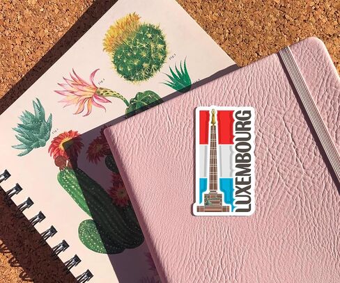 Luxembourg Souvenir Stickers 3-Pack - Handmade Travel Collectible Decals - Flag & Landmark Design (2" Wide (Small)) in Saudi Arabia