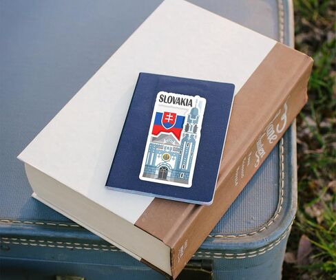 Slovakia Souvenir Stickers 3-Pack - Handmade Travel Collectible Decals - Flag & Landmark Design (3" Wide (Medium)) in Saudi Arabia