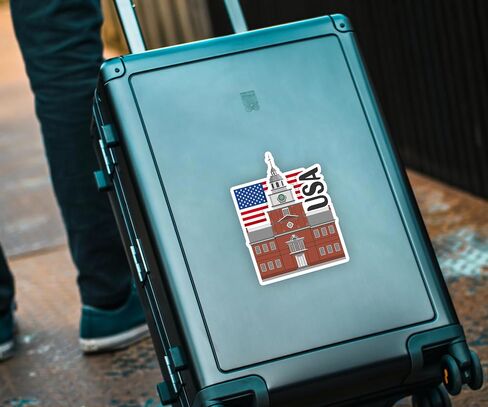 United States of America Souvenir Stickers 3-Pack - Handmade Travel Collectible Decals - Flag & Landmark Design (3" Wide (Medium)) in Saudi Arabia