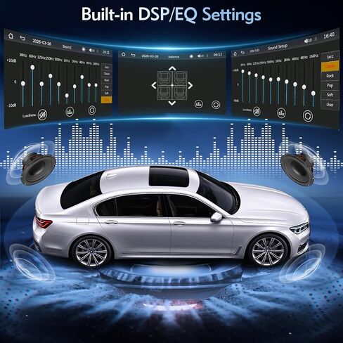 Leadfan Double Din Car Stereo with Wireless Apple Carplay & Android Auto in Kuwait