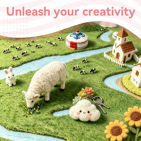 96 Colors Needle Felting Wool Roving for Needle Felting Kit Roving Wool in Kuwait