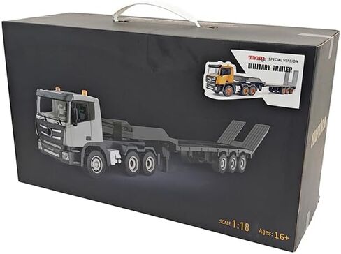 RC Semi Trailer 1:18, 30 Min Runtime, Lights, Sound, Desert Yellow in Kuwait