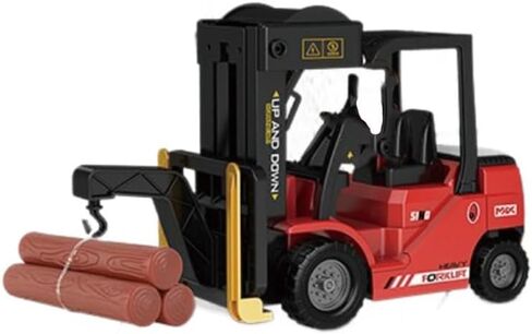 RC Forklift 1:24, Lights and Sound, Working Lift, Red in Kuwait