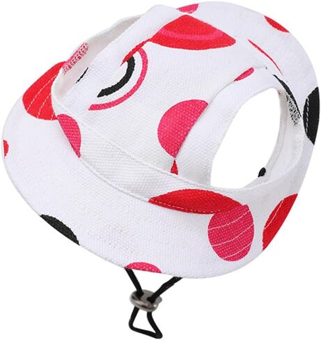 Round Brim Princess Hat Visor Hat Pet Dog Mesh Porous Sun Hat with Ear Holes for Small, Extra Small Dog Teddy, Pug, Chihuahua, Shih Tzu, Yorkshire Terriers, Papillon Pink S in Kuwait