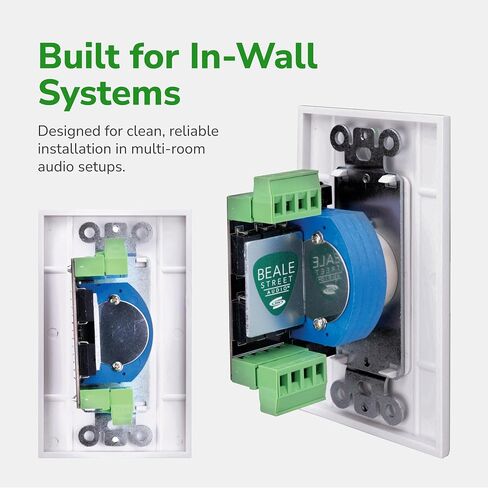 Beale Street Volume Control Speakers - Impedance Matching in-Wall Rotary-Type Surround Sound Stereo - Slim and Lightweight with Volume Control Design for Home Theater Sound Systems - Rotary in Saudi Arabia