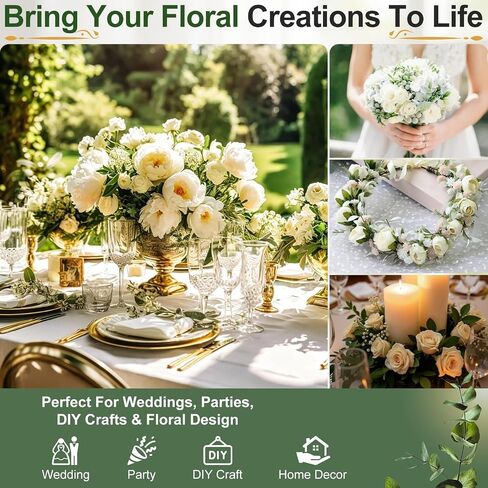 207 Pcs Floral Tape & Wire Kit, Bouquet Making Supplies for DIY Making in Kuwait