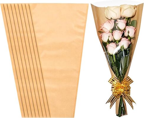 JOYIT Flower Bags for Bouquets, 50PCS Flower Wrapping Papers, 9.8“ x 18" in Saudi Arabia