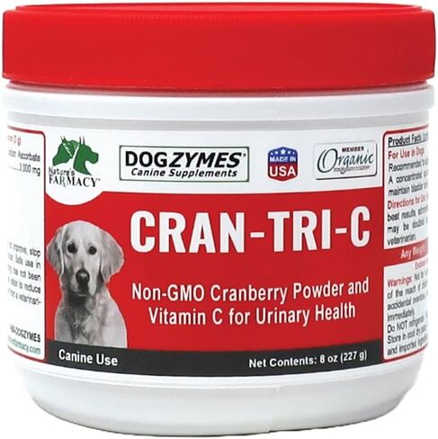 Dogzymes Cran Tri C Urinary Tract Support, Vitamin C Blend, 1418mg per Teaspoon (8 Ounce) in Kuwait