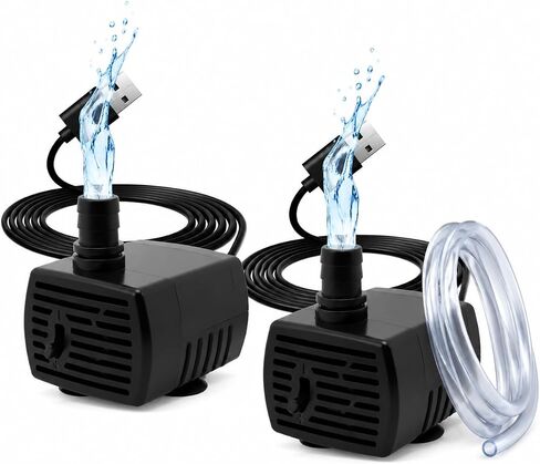 2 Pack USB Water Pump, 5V Mini Submersible Pump with 1M Tubing in Kuwait