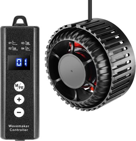 1050GPH Mini Aquarium Wave Maker with Adjustable Controller, 6W DC12V Powerhead with Magnetic Mounting, in Kuwait