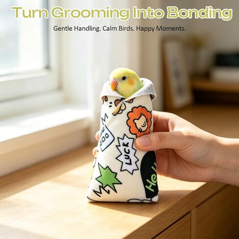 3in1 Multifunctional Parrot Grooming Set,Include Self Adhesive Parrot Grooming Wrap,Precision Bird Nail Clippers and Gentle Nail file for Parakeets,Lovebirds,Budgies,Cockatiels and Other Small Parrots in Kuwait