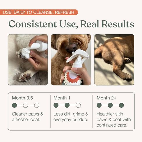 Dandylion Dog Paw Cleaner & Waterless Dog Shampoo, No-Rinse Grooming Duo in Kuwait