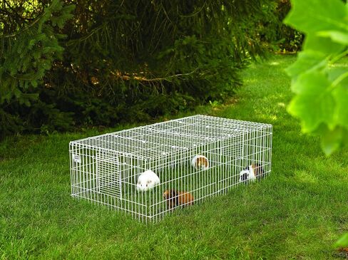 MidWest Homes for Pets Guinea Habitat Plus Cage, Includes Divider Panel and Hinged Top, Washable PVC Canvas Bottom, Expandable Small Animal Cage for Guinea Pigs, 171GHP in Saudi Arabia