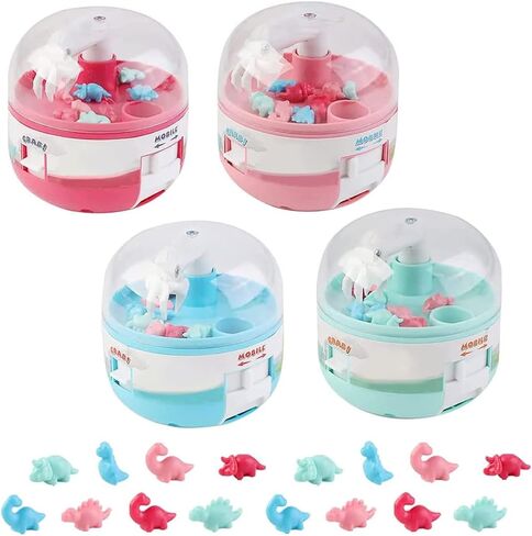 4PCS Mini Claw Machine, Cute Dinosaur Grabber Machine, Miniature Dinosaur Catcher Game for Kids Aged 3+ Home Travel in Saudi Arabia