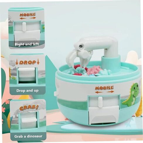 4PCS Mini Claw Machine, Cute Dinosaur Grabber Machine, Miniature Dinosaur Catcher Game for Kids Aged 3+ Home Travel in Saudi Arabia