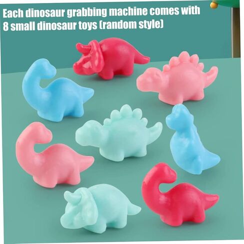 4PCS Mini Claw Machine, Cute Dinosaur Grabber Machine, Miniature Dinosaur Catcher Game for Kids Aged 3+ Home Travel in Saudi Arabia