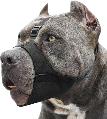 Mayerzon Soft Fabric Dog Muzzle for Pitbull Rottweiler Anti Fierce Biting in Saudi Arabia
