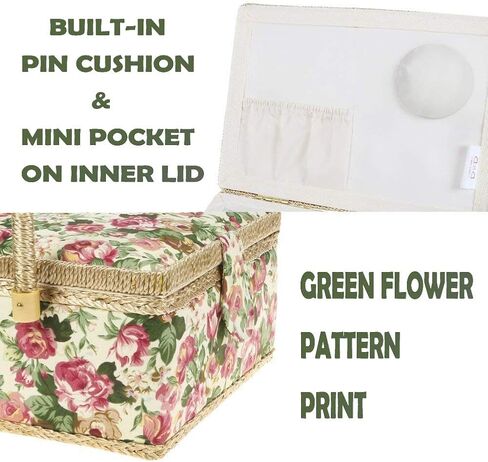 D&D Medium Sewing Basket with Sewing Kit for Beginners, Kids, Adults in Saudi Arabia