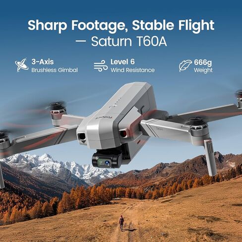 طائرة بدون طيار Holy Stone HS700E 4K UHD مع كاميرا EIS مضادة للاهتزاز 130 FOV للبالغين، نظام تحديد المواقع كوادكوبتر مع ناقل حركة FPV بسرعة 5 جيجاهرتز، محرك بدون فرش، سهولة العودة التلقائية إلى المنزل، اتبعني وحقيبة حمل خارجية in Kuwait