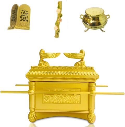 Large Ark of The Covenant Model with Rod of Aaron/Manna/Ten Commandments in Saudi Arabia